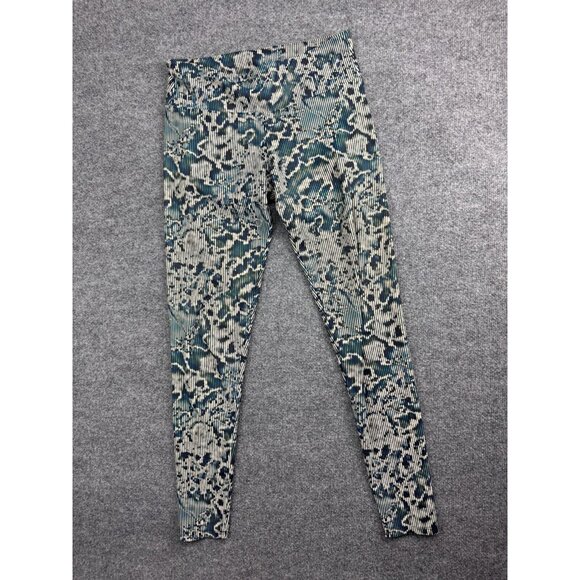 Onzie Leggings Women M/L Swat Green Blue Athletic Running Yoga Gym - Picture 1 of 9